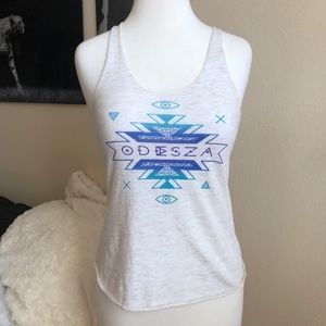 Odesza Graphic Printed Racerback Tank Top